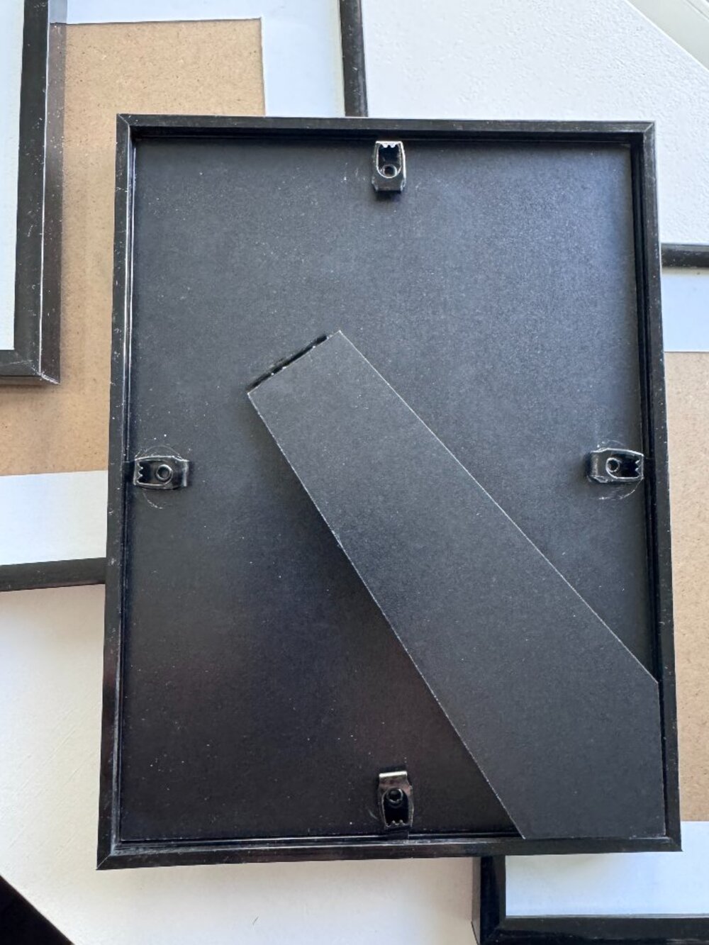 Black Minimalist Picture Frames (5 Included),Modern Lines, 4"x6" Photo, New - Picture 5 of 5